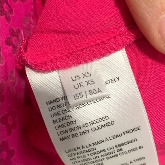 Urban Outfitters Pink Floral Milkmaid Mini Dress Size XS - Picture 11 of 12